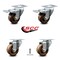 Service Caster 3 Inch High Temp Phenolic Wheel Swivel Top Plate Caster Total Lock Brakes, 2PK SCC-TTL20S314-PHSHT-2-S-2 - alternate 1
